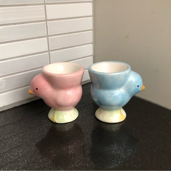 π₯π₯ Pottery Barn ceramic chick egg cups - Picture 2 of 9